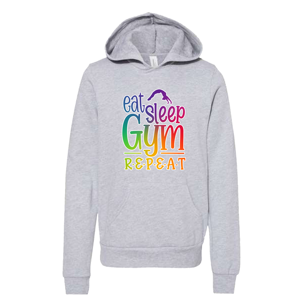 Youth "Eat Sleep Gym Repeat" Fleece Pullover