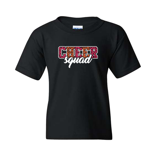 Youth "Cheer Squad Cheetah" Heavy Cotton T-Shirt
