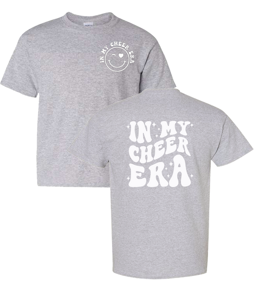 Youth "In My Cheer Era" Smiley Heavy Cotton T-Shirt