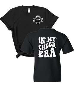 Adult "In My Cheer Era" Smiley Heavy Cotton T-Shirt