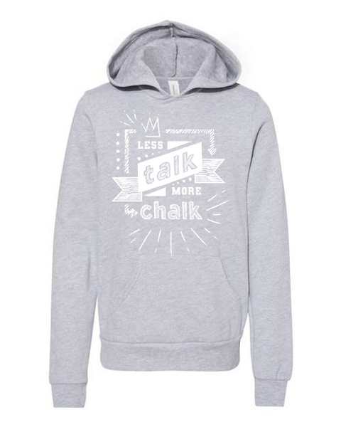 Youth "Less Talk More Chalk" Fleece Pullover