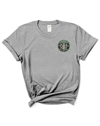 Adult "Cheer A Latte" Heavy Cotton T-Shirt