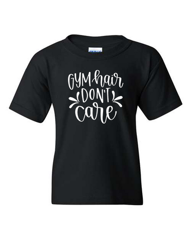 Youth "Gym Hair Don't Care" Heavy Cotton T-Shirt