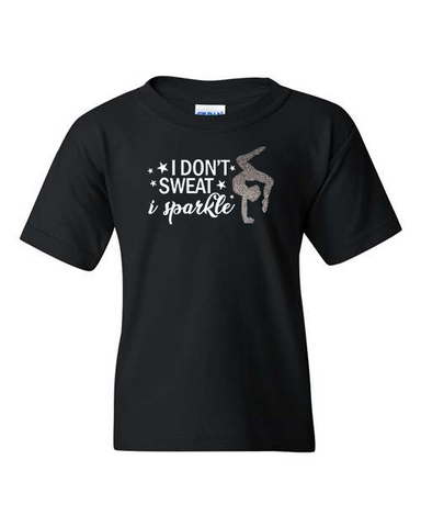 Youth "I Don't Sweat I Sparkle" Heavy Cotton T-Shirt