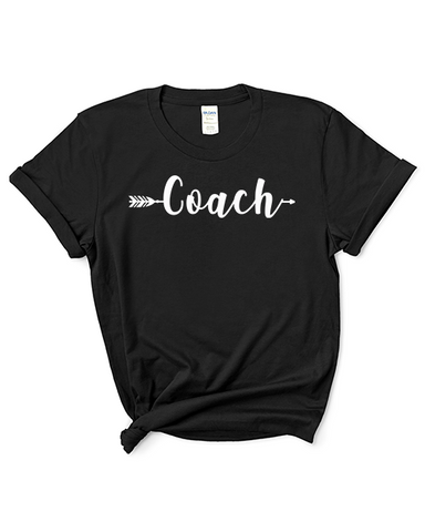 Adult "Coach Arrow" Heavy Cotton T-Shirt