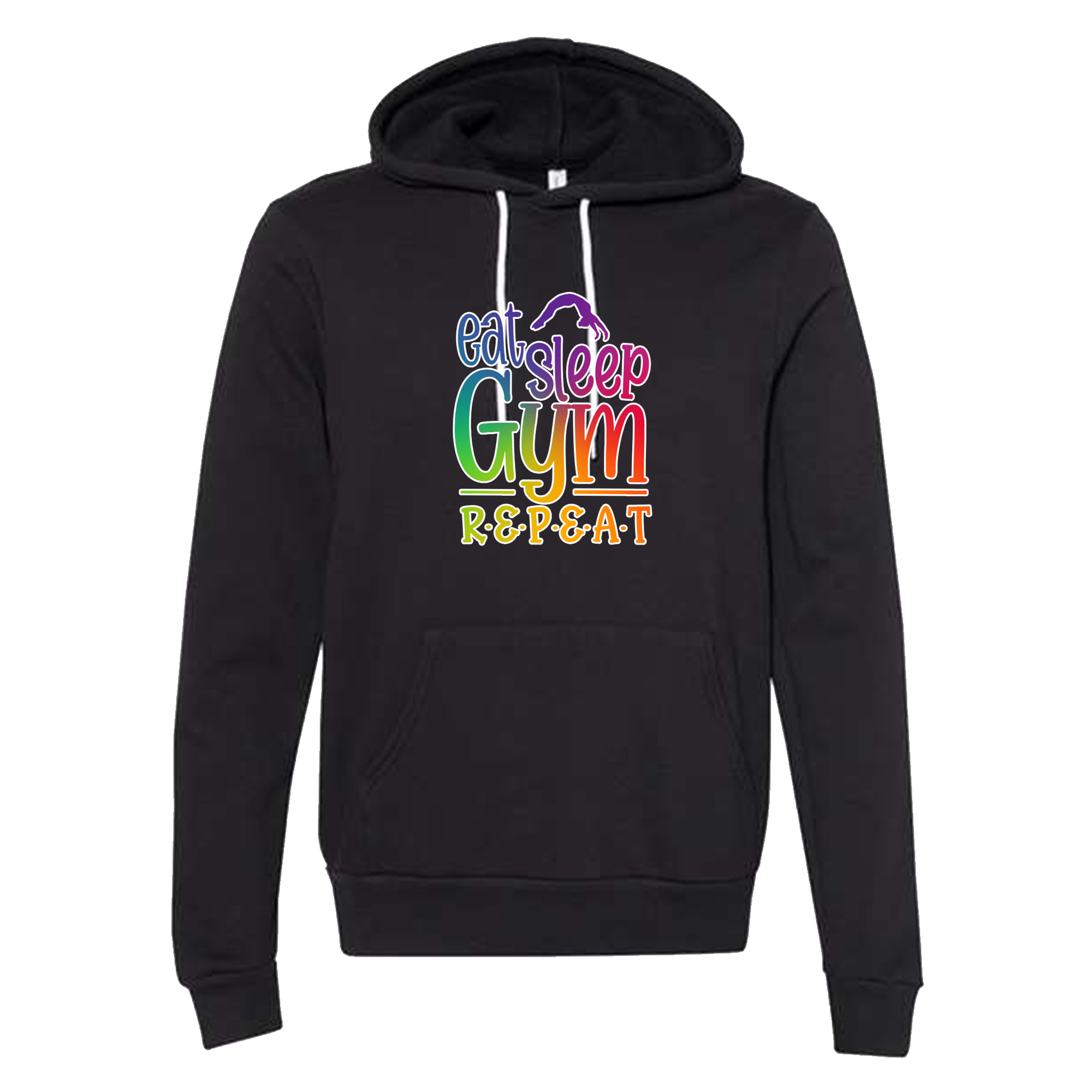 Adult "Eat Sleep Gym Repeat" Fleece Pullover