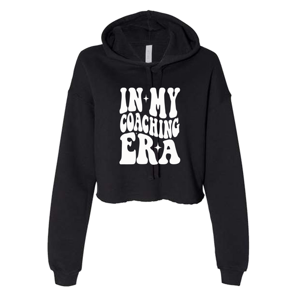 Women's "In My Coaching Era" Cropped Fleece Hoodie