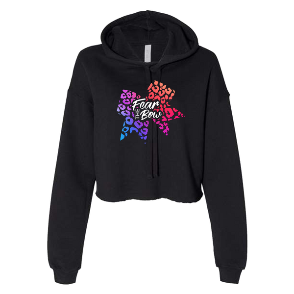 Women's "Fear the Bow" Cropped Fleece Hoodie