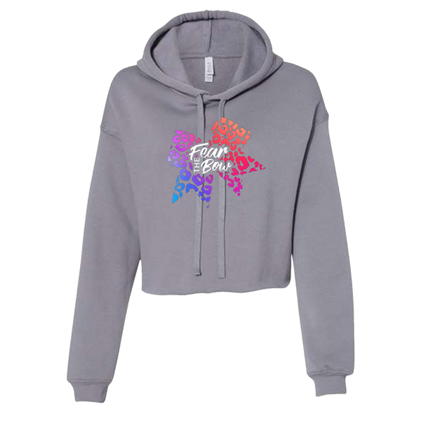 Women's "Fear the Bow" Cropped Fleece Hoodie