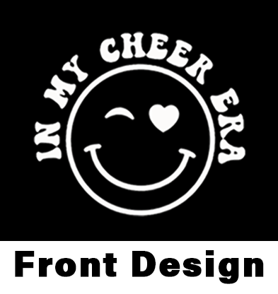 Youth "In My Cheer Era" Smiley Heavy Cotton T-Shirt