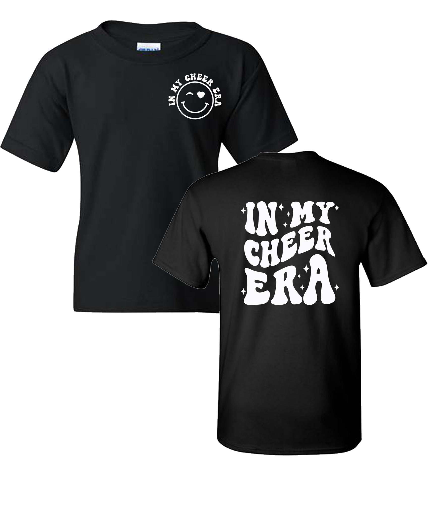 Youth "In My Cheer Era" Smiley Heavy Cotton T-Shirt