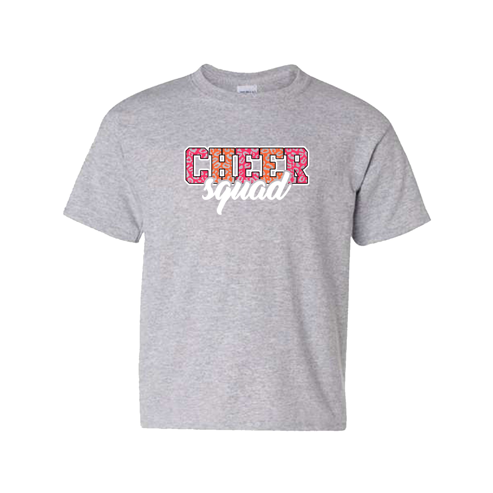 Youth "Cheer Squad Cheetah" Heavy Cotton T-Shirt