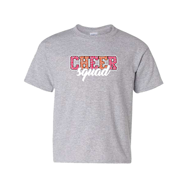 Youth "Cheer Squad Cheetah" Heavy Cotton T-Shirt