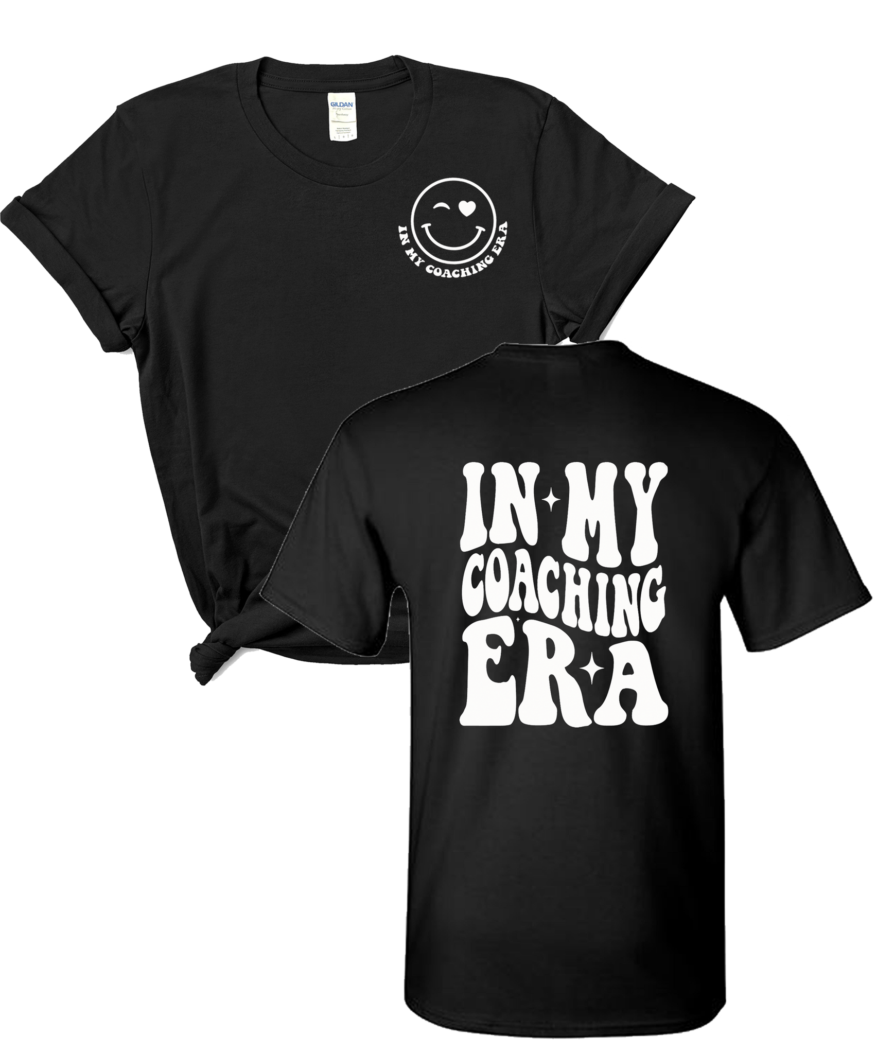 Adult "In My Coaching Era" Smiley Heavy Cotton T-Shirt