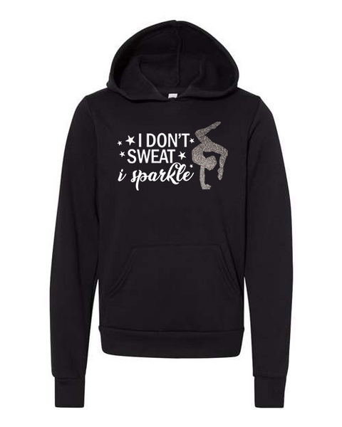 Youth "I Don't Sweat I Sparkle" Fleece Pullover