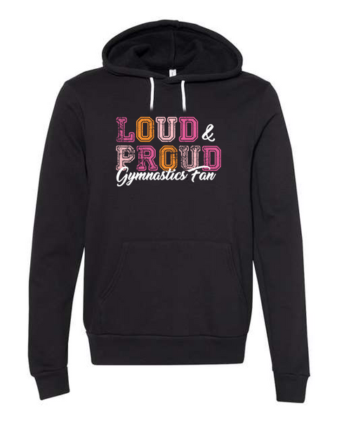 Adult "Loud & Proud Gymnastics Fan" Fleece Pullover