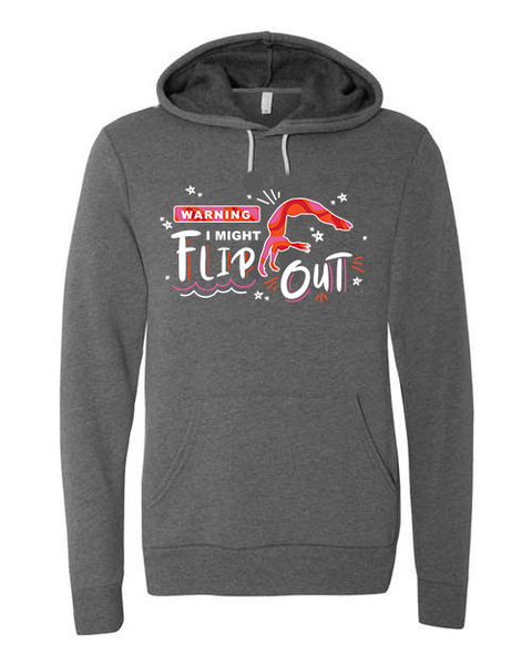 Adult "I Might Flip Out" Fleece Pullover