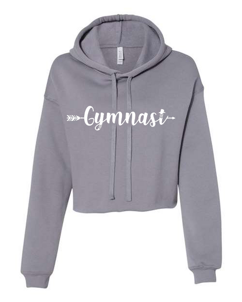 Women's "Gymnast Arrow" Cropped Fleece Hoodie