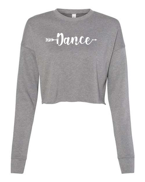 Women's "Dance Arrow" Cropped Crew Fleece