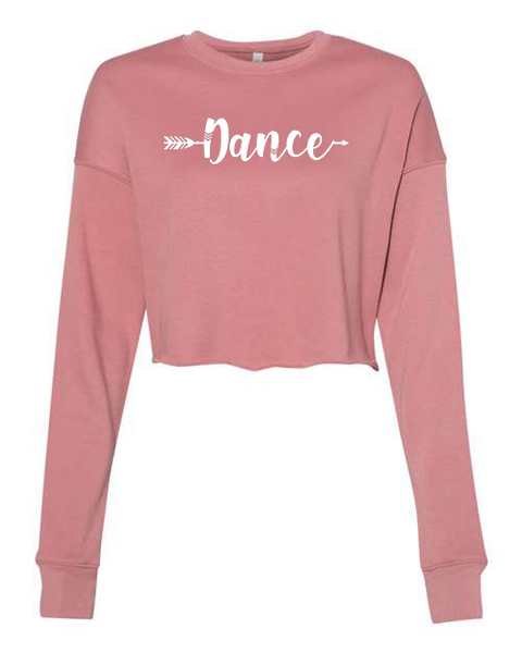 Women's "Dance Arrow" Cropped Crew Fleece