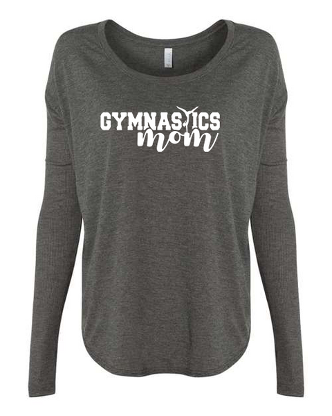 Women's "Gymanstics Mom" Flowy Long Sleeve