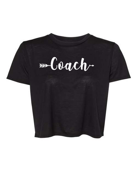 Women's "Coach Arrow" Flowy Cropped Tee