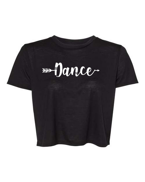 Women's "Dance Arrow" Flowy Cropped Tee