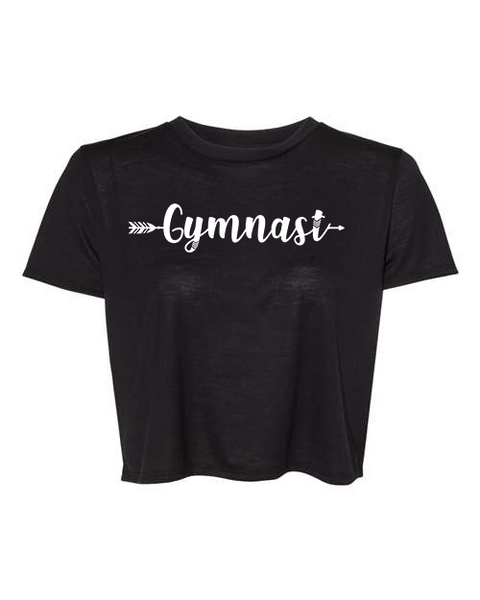 Women's "Gymnast Arrow" Flowy Cropped Tee