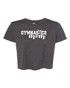 Women's "Gymnastics Mom" Flowy Cropped Tee