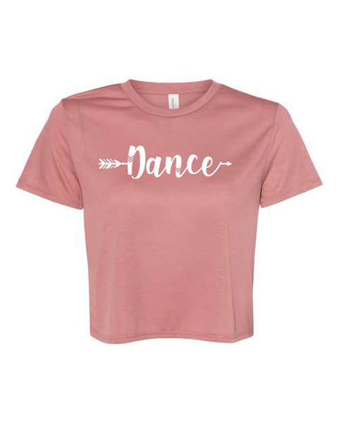 Women's "Dance Arrow" Flowy Cropped Tee