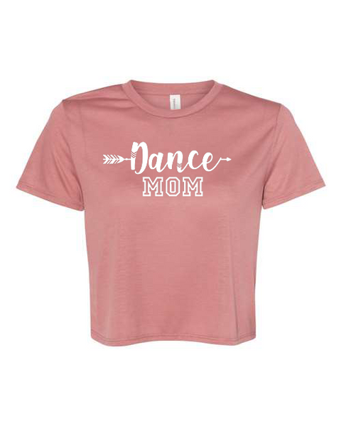 Women's "Dance Mom" Flowy Cropped Tee