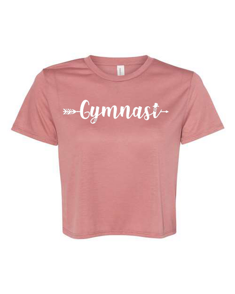 Women's "Gymnast Arrow" Flowy Cropped Tee