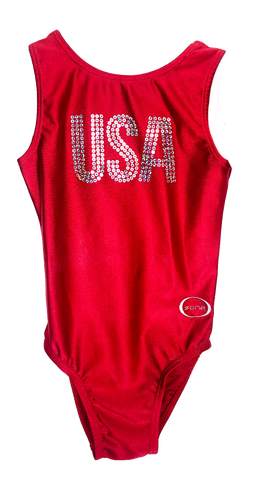 Red Ozone USA Leotard