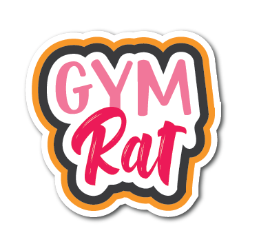 TOTAL Gym Rat Themed Stickers